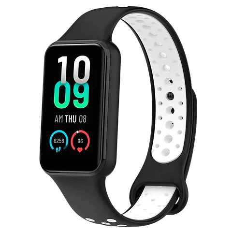 Correa Xiaomi Mi Smart Band 8 Active / Redmi Smart Band 2 Dual Color Negro+Blanco