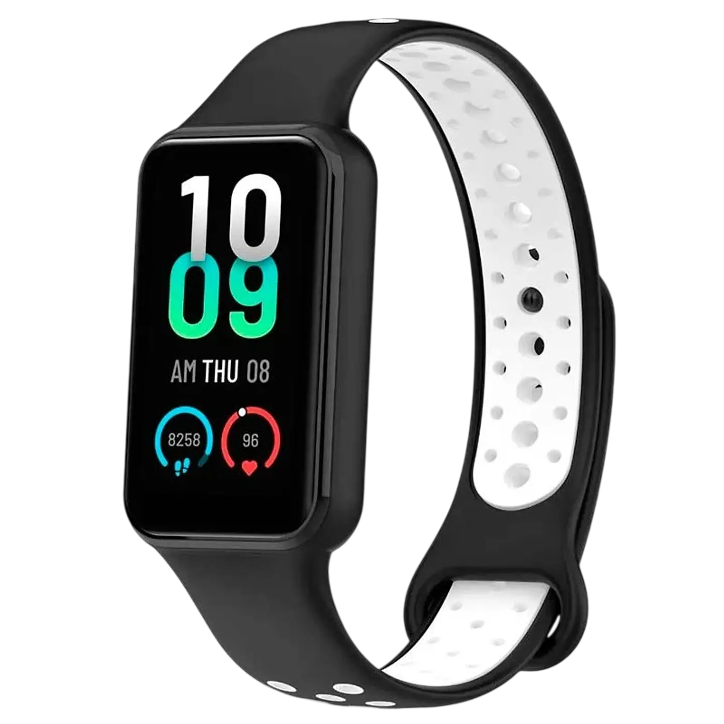 Correa Xiaomi Mi Smart Band 8 Active / Redmi Smart Band 2 Dual Color Negro+Blanco 1