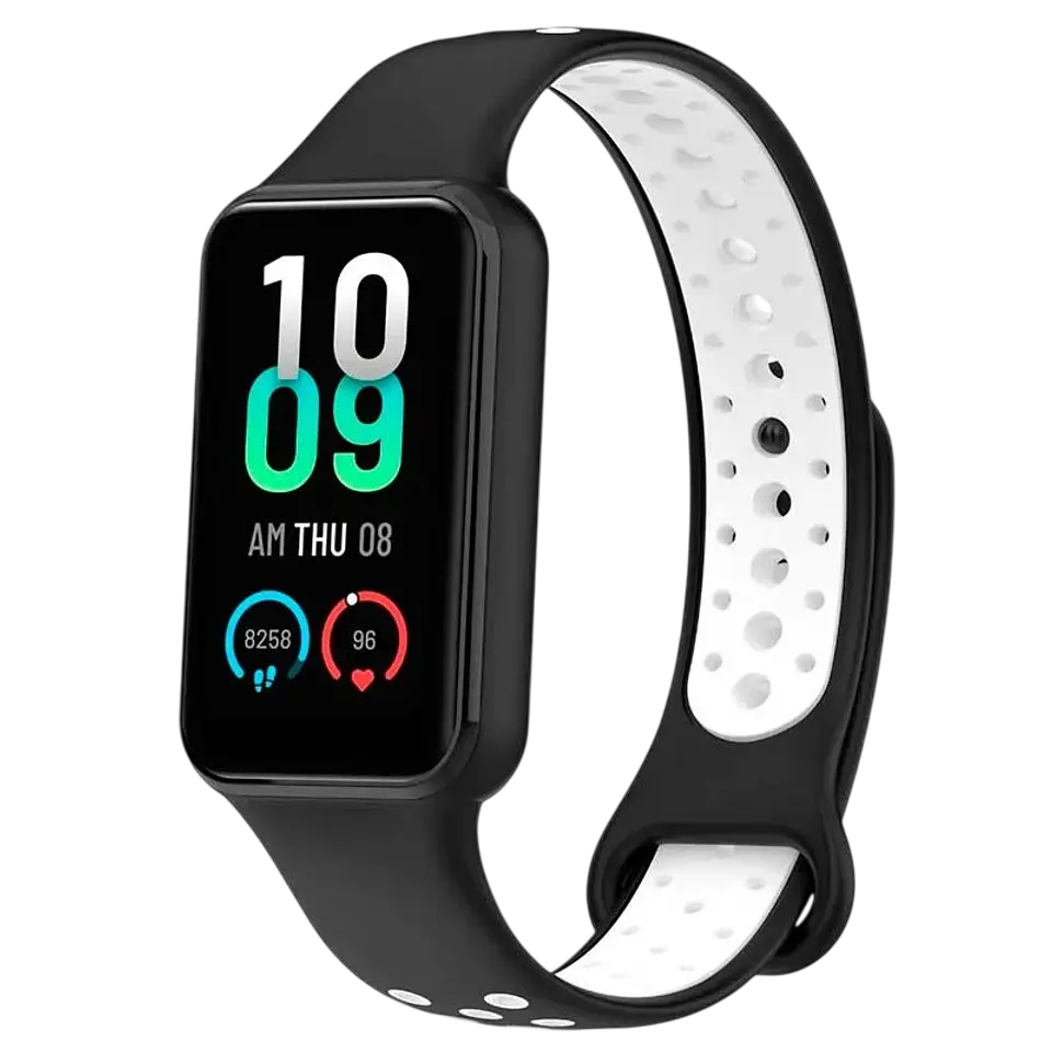 Correa Xiaomi Mi Smart Band 8 Active / Redmi Smart Band 2 Dual Color Negro+Blanco 1