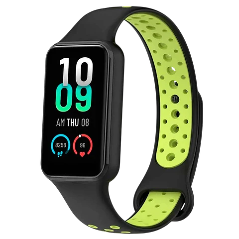 Correa Xiaomi Mi Smart Band 8 Active / Redmi Smart Band 2 Dual Color Negro+Verde