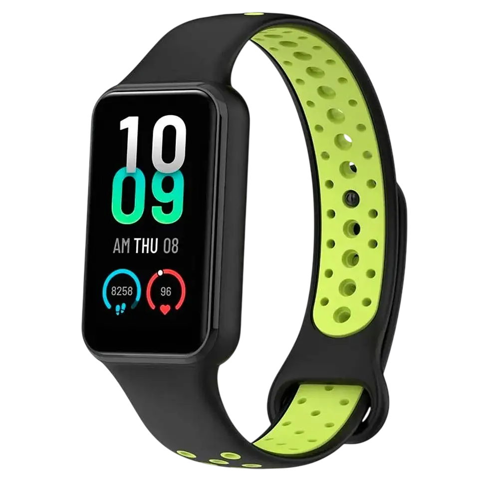 Correa Xiaomi Mi Smart Band 8 Active / Redmi Smart Band 2 Dual Color Negro+Verde 1