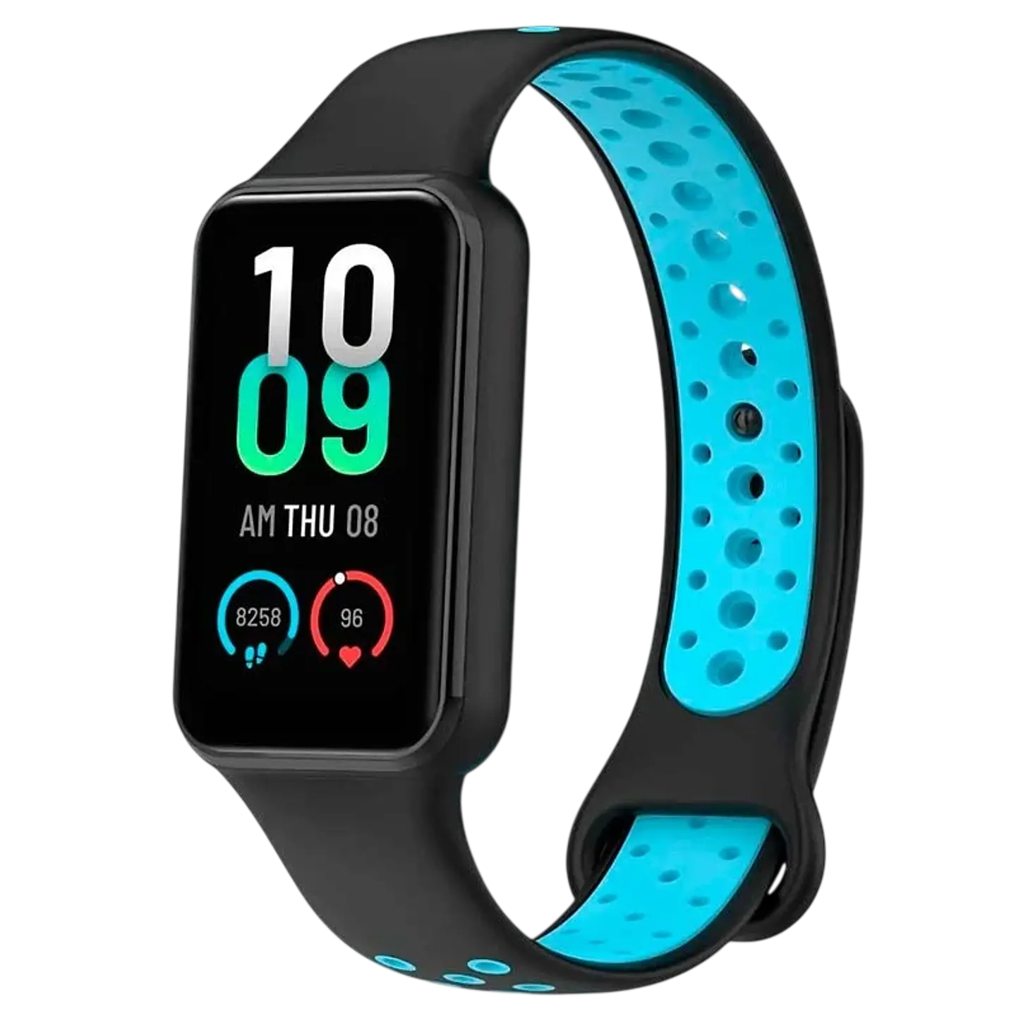 Correa Xiaomi Mi Smart Band 8 Active / Redmi Smart Band 2 Dual Color Negro+Azul 1