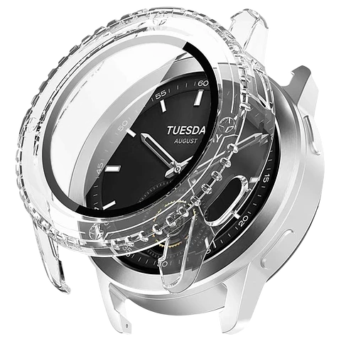 Funda PC + Cristal Templado Xiaomi Watch S3 Transparente