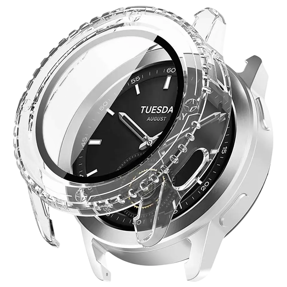 Funda PC + Cristal Templado Xiaomi Watch S3 Transparente 1