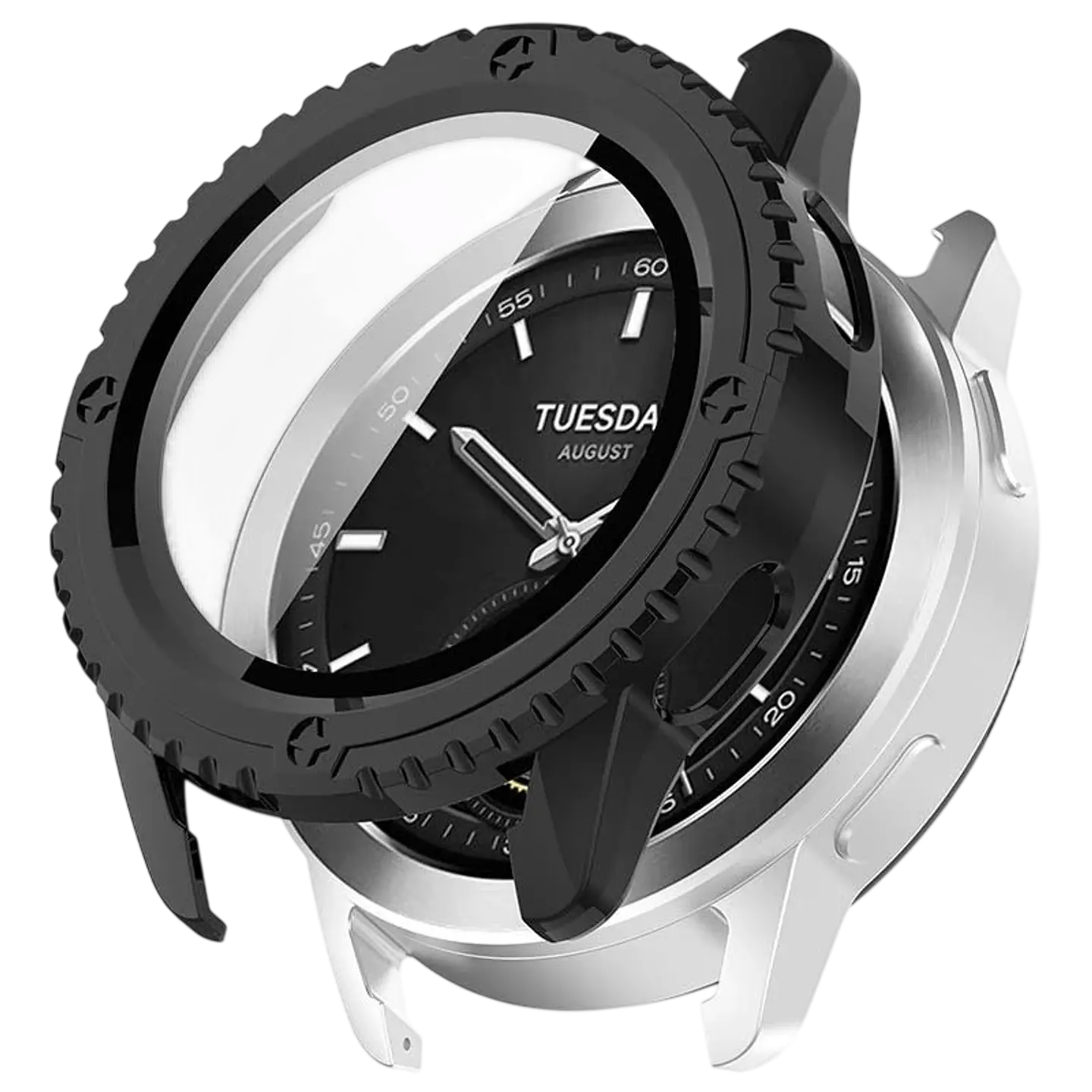 Funda PC + Cristal Templado Xiaomi Watch S3 Negro 1