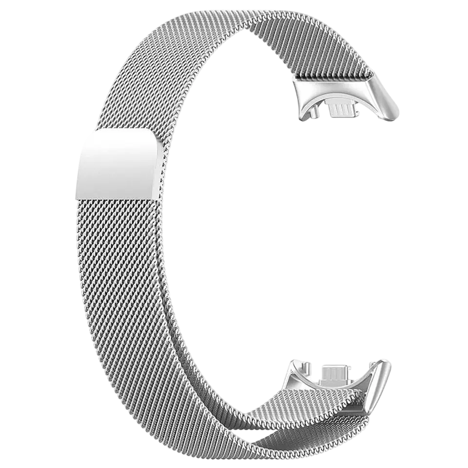 Correa Milanesa Magnética Xiaomi Mi Smart Band 9 / Mi Smart Band 8 Plata 1