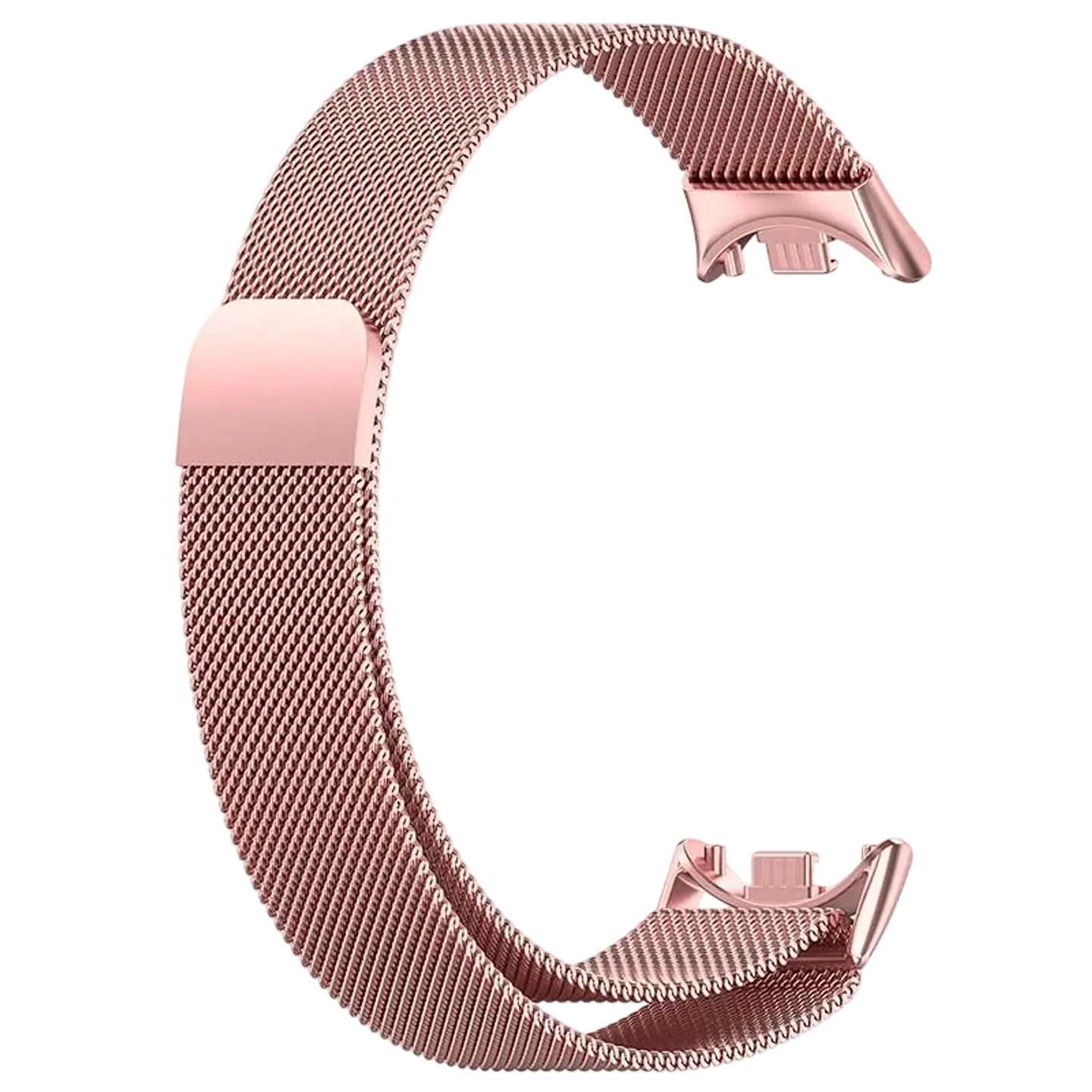 Correa Milanesa Magnética Xiaomi Mi Smart Band 9 / Mi Smart Band 8 Dorado Rosa 1