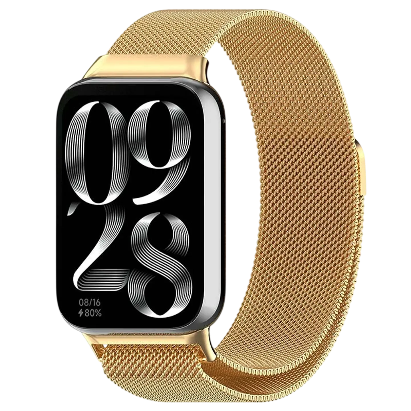 Correa Milanesa Magnética Xiaomi Mi Smart Band 9 Pro / Band 8 Pro / Redmi Watch 4 / Redmi Watch 5 / Redmi Watch 6 / Xiaomi Smart Band 10 Pro Dorado 1