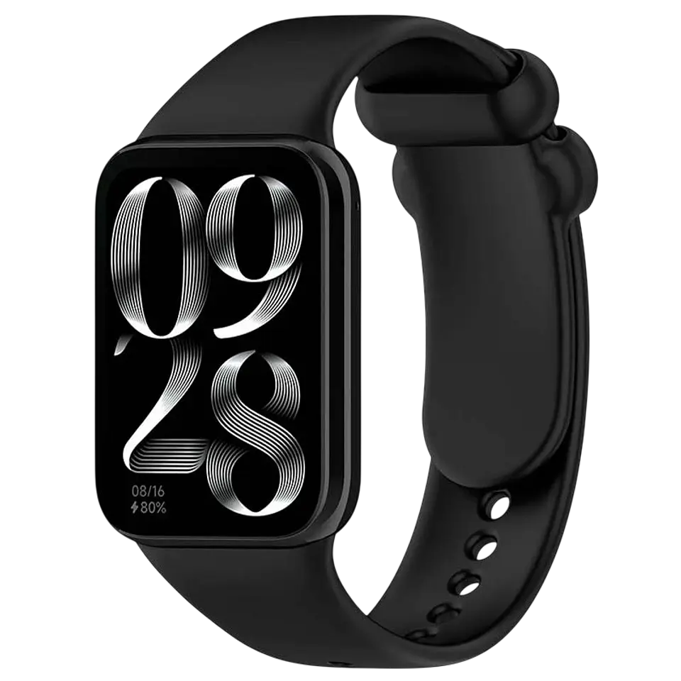 Correa Xiaomi Mi Smart Band 9 Pro / Band 8 Pro / Redmi Watch 4 / Redmi Watch 5 / Redmi Watch 6 / Xiaomi Smart Band 10 Pro Silicona Negro 1