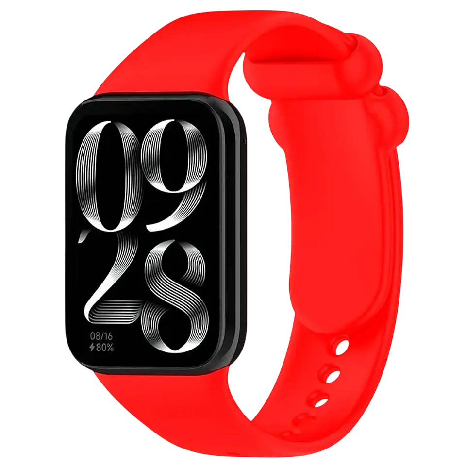 Correa Xiaomi Mi Smart Band 9 Pro / Band 8 Pro / Redmi Watch 4 / Redmi Watch 5 / Redmi Watch 6 / Xiaomi Smart Band 10 Pro Silicona Rojo 1