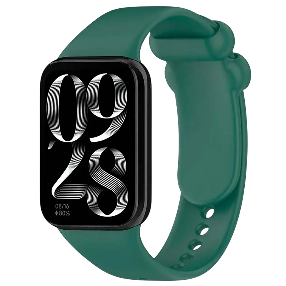 Correa Xiaomi Mi Smart Band 9 Pro / Band 8 Pro / Redmi Watch 4 / Redmi Watch 5 / Redmi Watch 6 / Xiaomi Smart Band 10 Pro Silicona Verde Oscuro 1