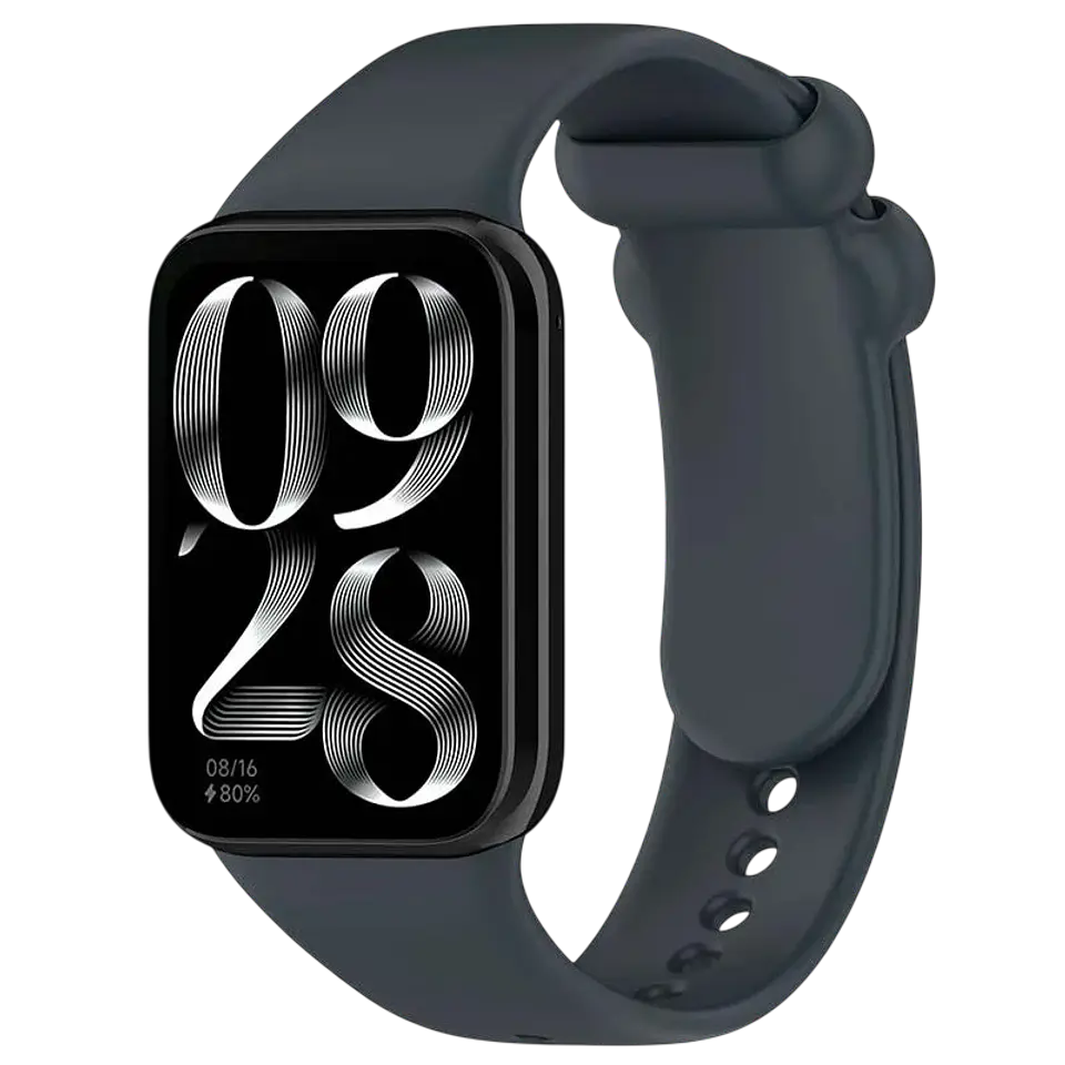 Correa Xiaomi Mi Smart Band 9 Pro / Band 8 Pro / Redmi Watch 4 / Redmi Watch 5 / Redmi Watch 6 / Xiaomi Smart Band 10 Pro Silicona Gris Oscuro 1