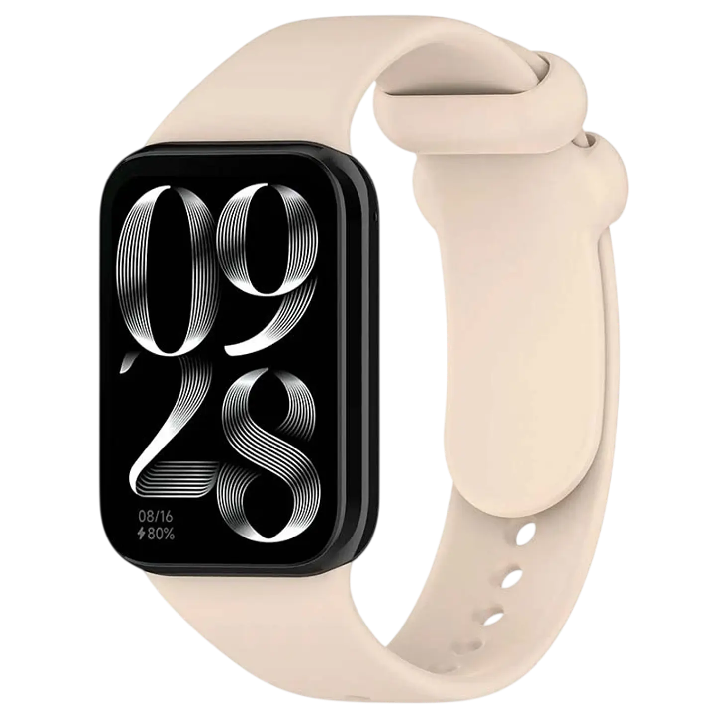 Correa Xiaomi Mi Smart Band 9 Pro / Band 8 Pro / Redmi Watch 4 / Redmi Watch 5 / Redmi Watch 6 / Xiaomi Smart Band 10 Pro Silicona Marfil 1