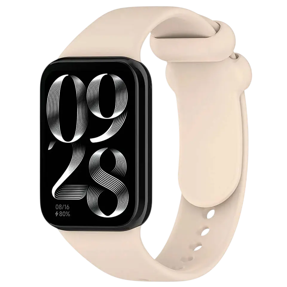 Correa Xiaomi Mi Smart Band 9 Pro / Band 8 Pro / Redmi Watch 4 / Redmi Watch 5 / Redmi Watch 6 / Xiaomi Smart Band 10 Pro Silicona Marfil 1
