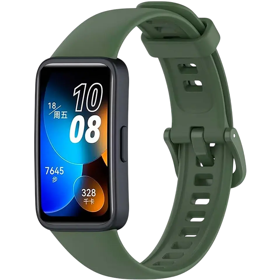 Correa Huawei Band 8 / Huawei Band 9 / Honor Band 9 Silicona Verde Oscuro 1