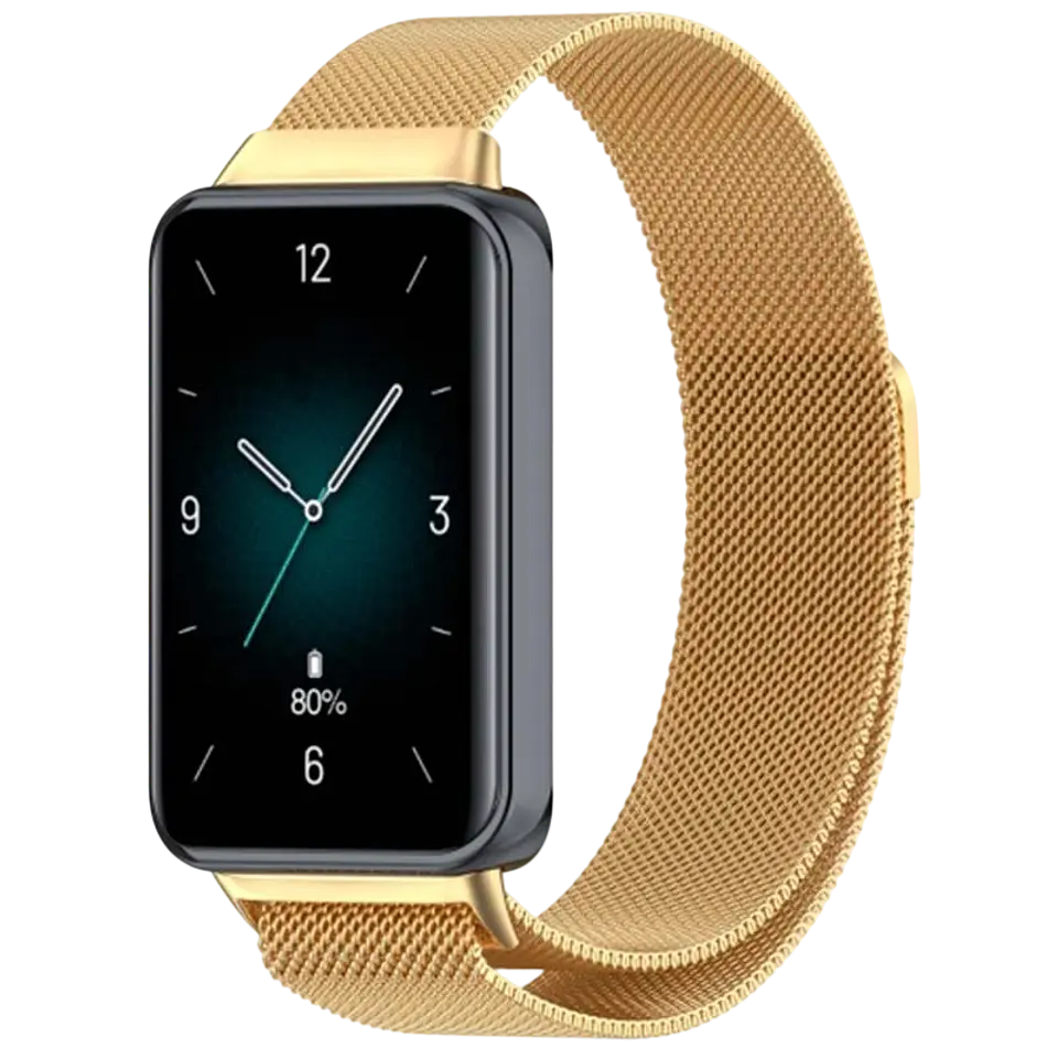 Correa Milanesa Magnética Huawei Band 8 / Huawei Band 9 / Honor Band 9 Dorado 1