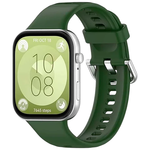 Correa de silicona Huawei Watch Fit 3 Verde Oscuro