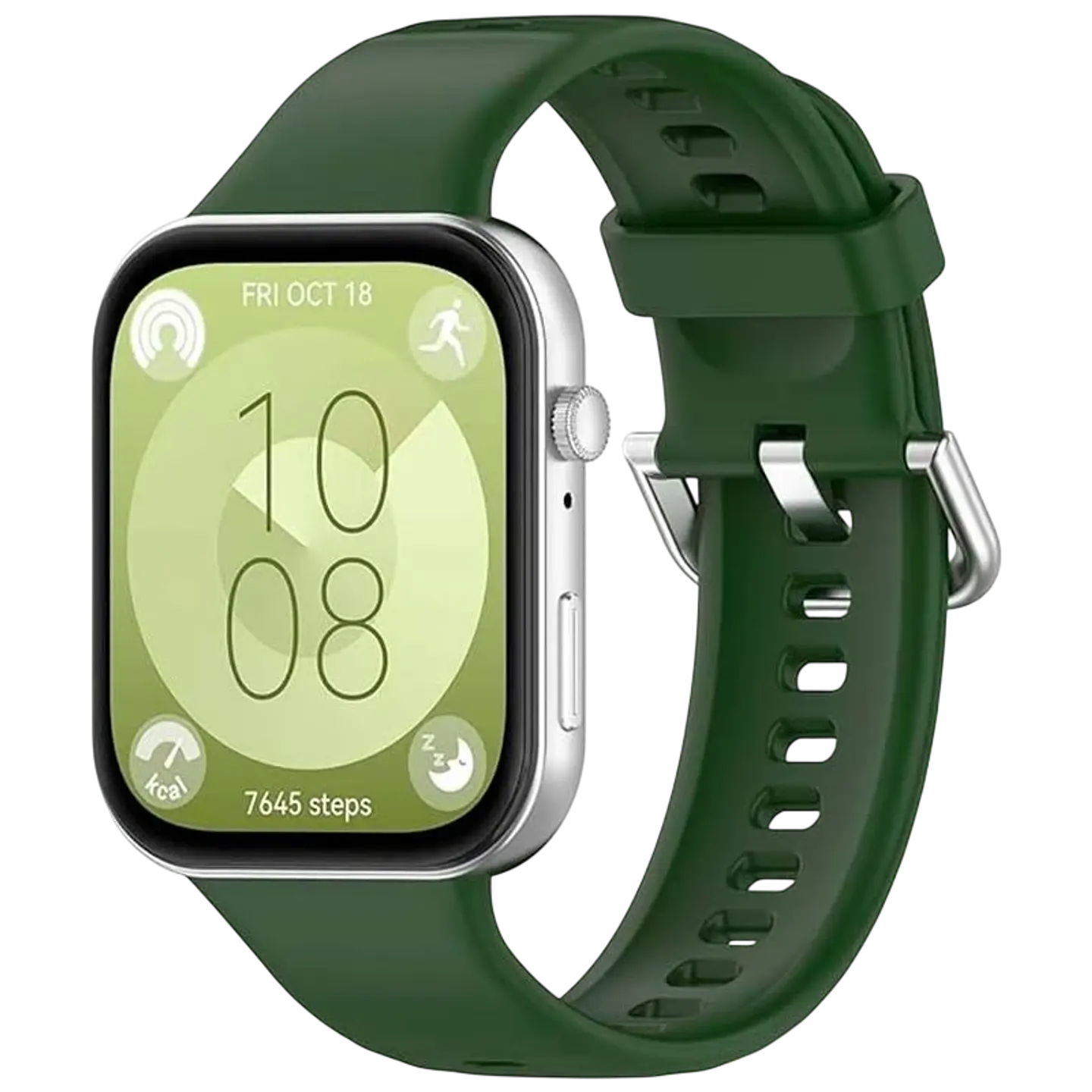 Correa de silicona Huawei Watch Fit 3 Verde Oscuro 1