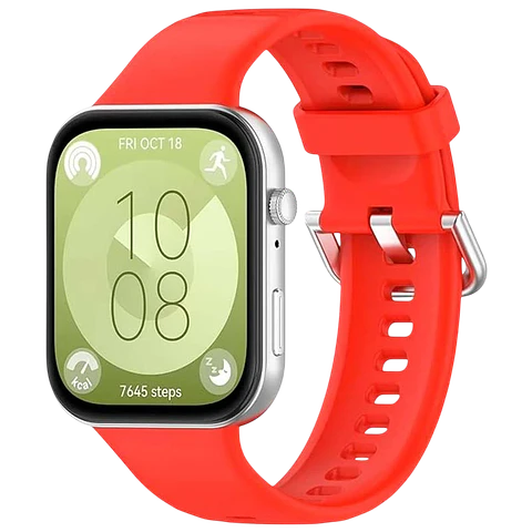 Correa de silicona Huawei Watch Fit 3 Rojo