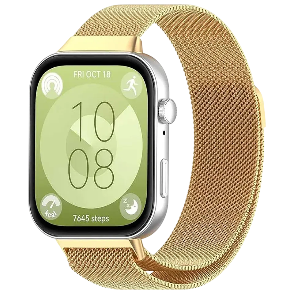 Correa Milanesa Magnética Huawei Watch Fit 3 Dorado 1