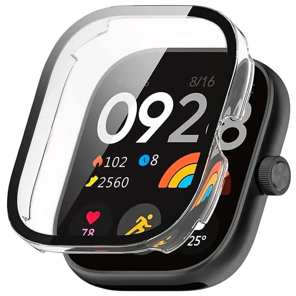 Funda PC + Cristal Templado Xiaomi Redmi Watch 4 Transparente 1