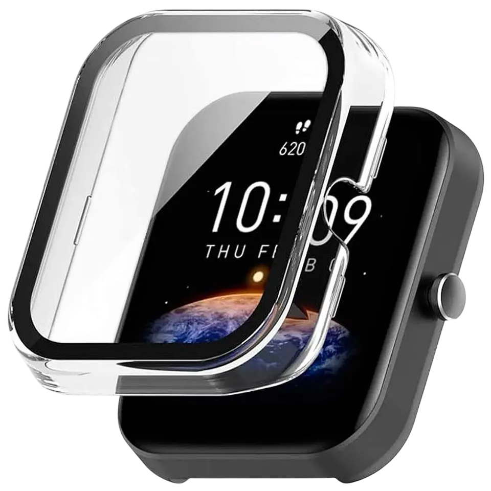 Funda PC + Cristal Templado Amazfit Bip 3 / Bip 3 Pro Transparente 1