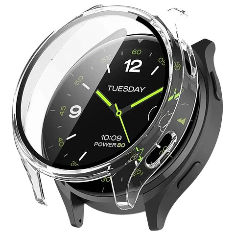 Funda PC + Cristal Templado Xiaomi Watch 2 Transparente