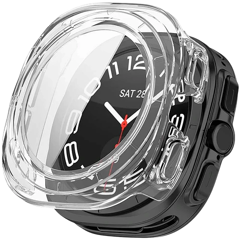 Funda PC + Cristal Templado Samsung Galaxy Watch Ultra 47mm Transparente