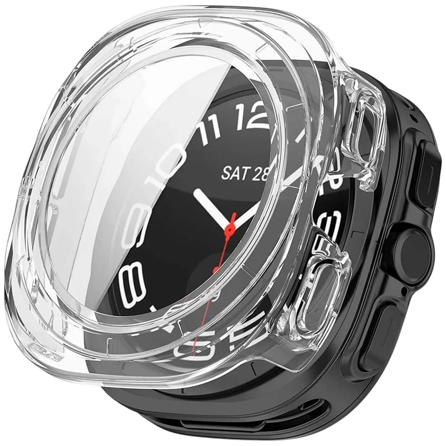 Funda PC + Cristal Templado Samsung Galaxy Watch Ultra 47mm Transparente 1