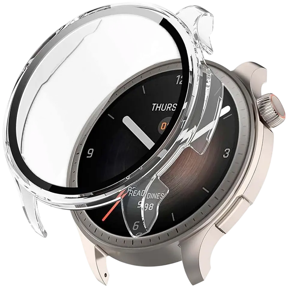 Funda PC + Cristal Templado Amazfit Balance Transparente 1