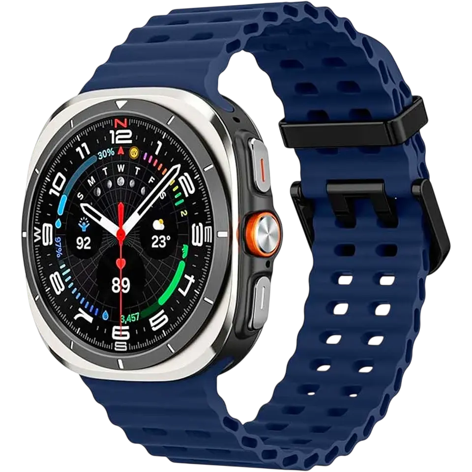 Correa de silicona Samsung Galaxy Watch Ultra Azul Oscuro 1