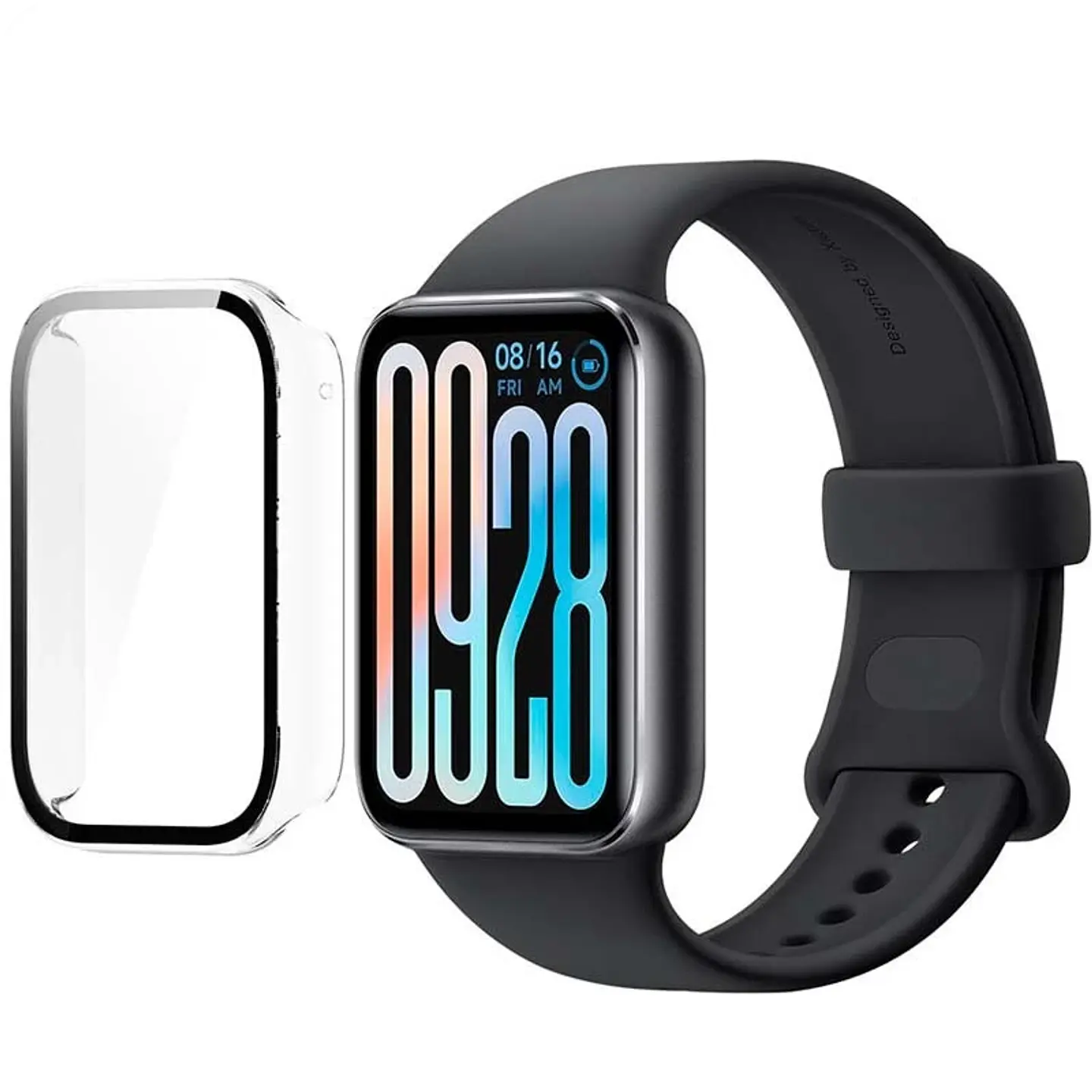 Funda PC + Cristal Templado Xiaomi Smart Band 9 Pro Transparente 1