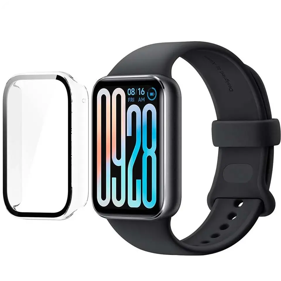 Funda PC + Cristal Templado Xiaomi Smart Band 9 Pro Transparente 1
