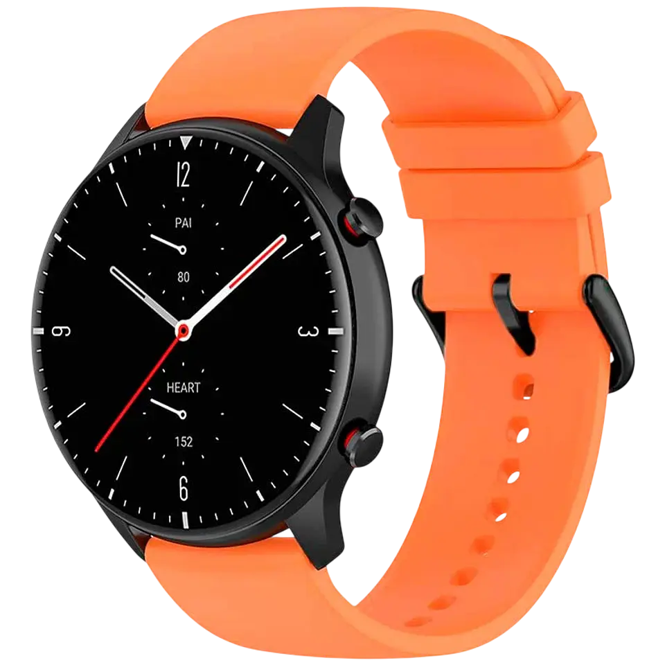 Correa de silicona Universal 22mm Naranja para Smartwatch Xiaomi/Amazfit/Samsung/Huawei/Realme/Ticwatch 1