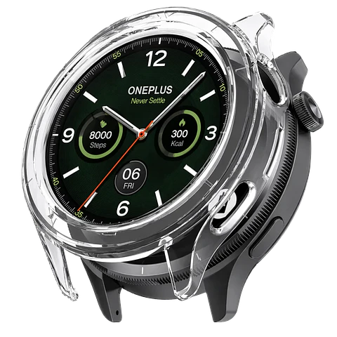 Funda PC + Cristal Templado Oneplus Watch 4 Transparente