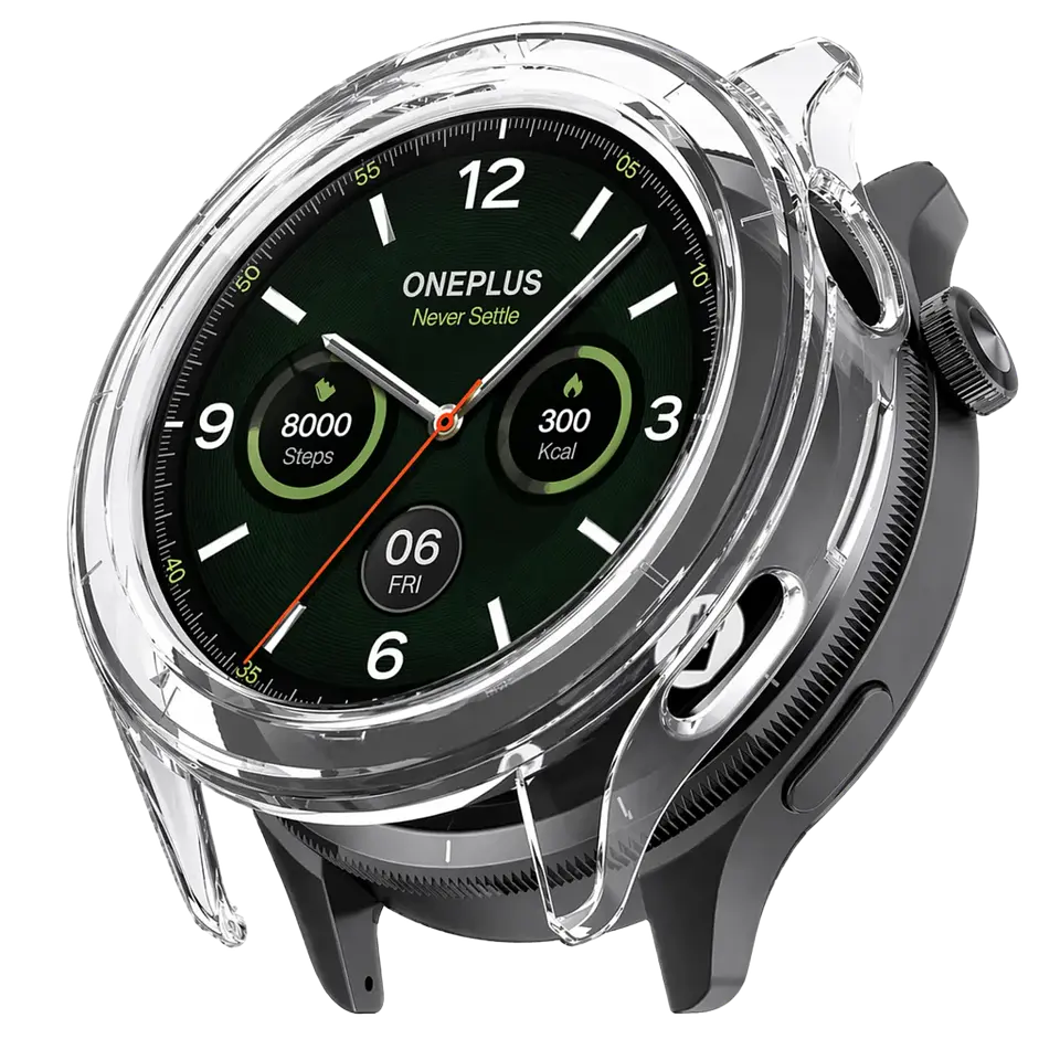 Funda PC + Cristal Templado Oneplus Watch 4 Transparente 1