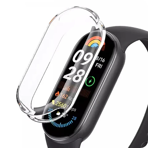 Funda PC + Cristal Templado Xiaomi Smart Band 10 Pro Transparente