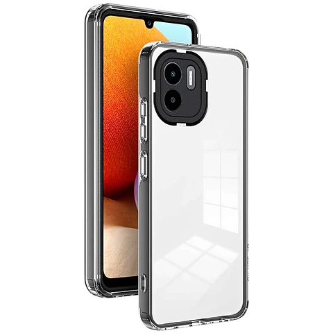 Funda de silicona Xiaomi Redmi A1 / Redmi A2 con Bumper Negro