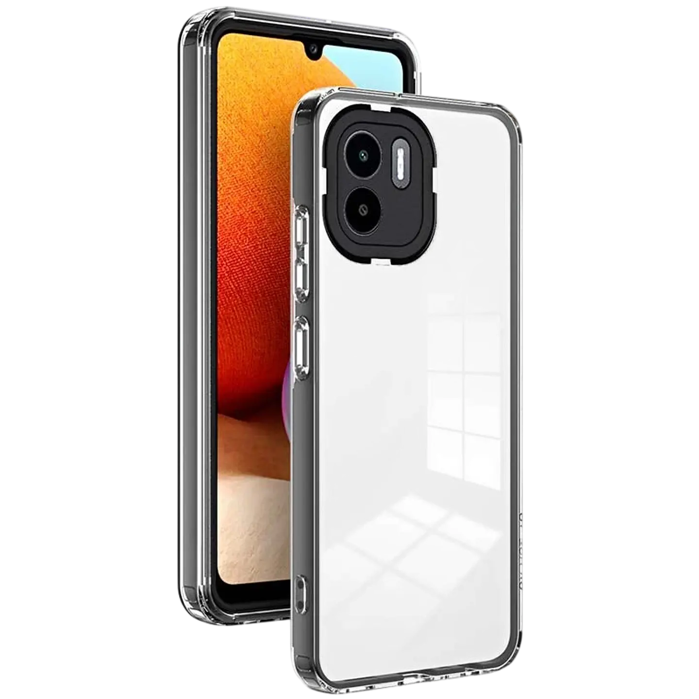 Funda de silicona Xiaomi Redmi A1 / Redmi A2 con Bumper Negro 1