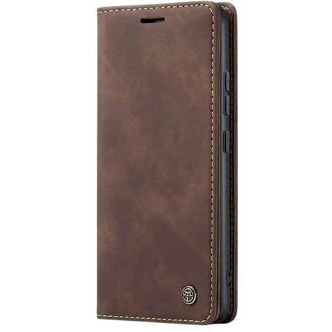 Funda libro Magnetic Wallet Xiaomi Redmi Note 13 Pro+ 5G Marrón Oscuro