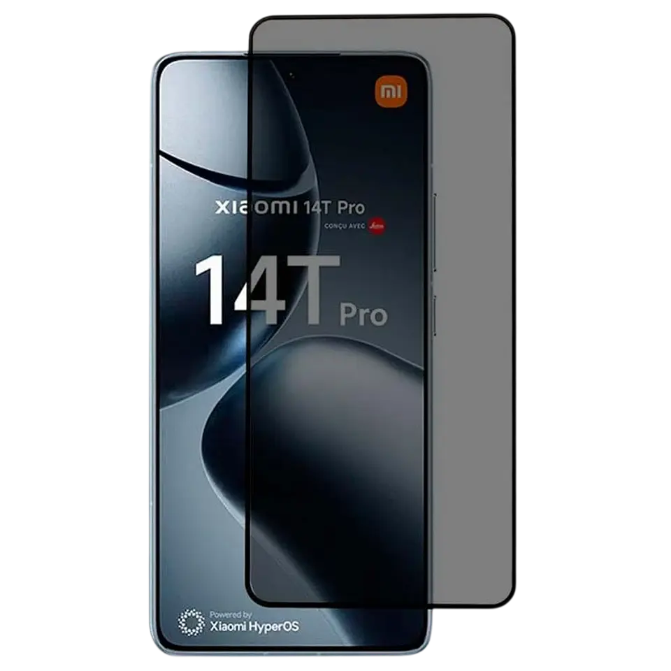 Protector de cristal templado Antiespía Xiaomi Poco X7 Pro / 14T / 14T Pro 1