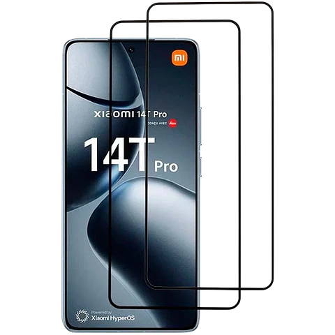 Pack x2 Protector de cristal templado Xiaomi Poco X7 Pro / 14T / 14T Pro Full Screen 3D