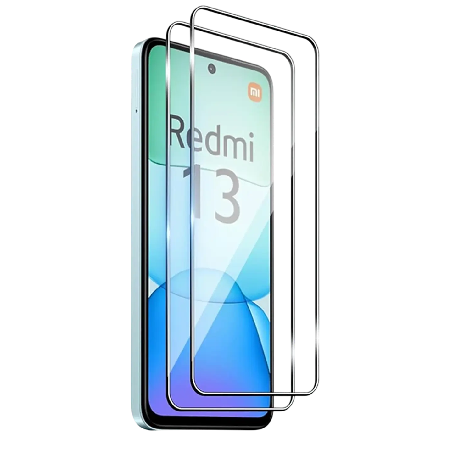 Pack x2 Protector de cristal templado Xiaomi Redmi 13 Full Screen 3D 1