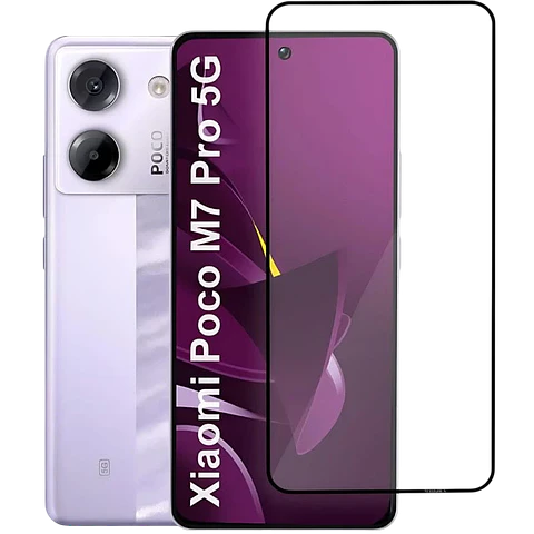 Protector de cristal templado Xiaomi Poco M7 Pro Full Screen 3D