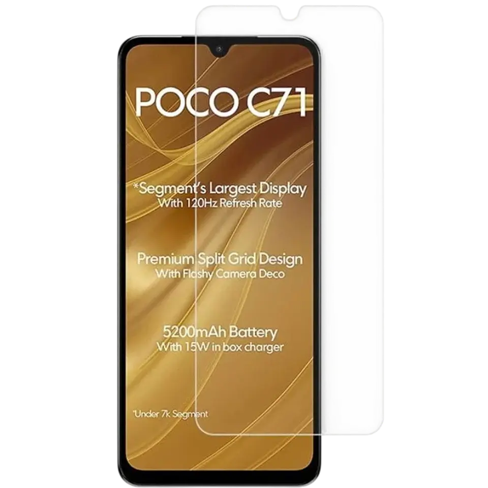 Protector de cristal templado Xiaomi Poco C71 Full Screen 3D 1