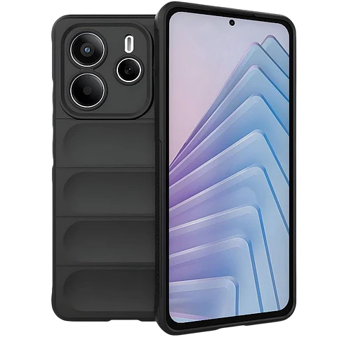 Funda de silicona Wave Redmi Note 14 5G Negro