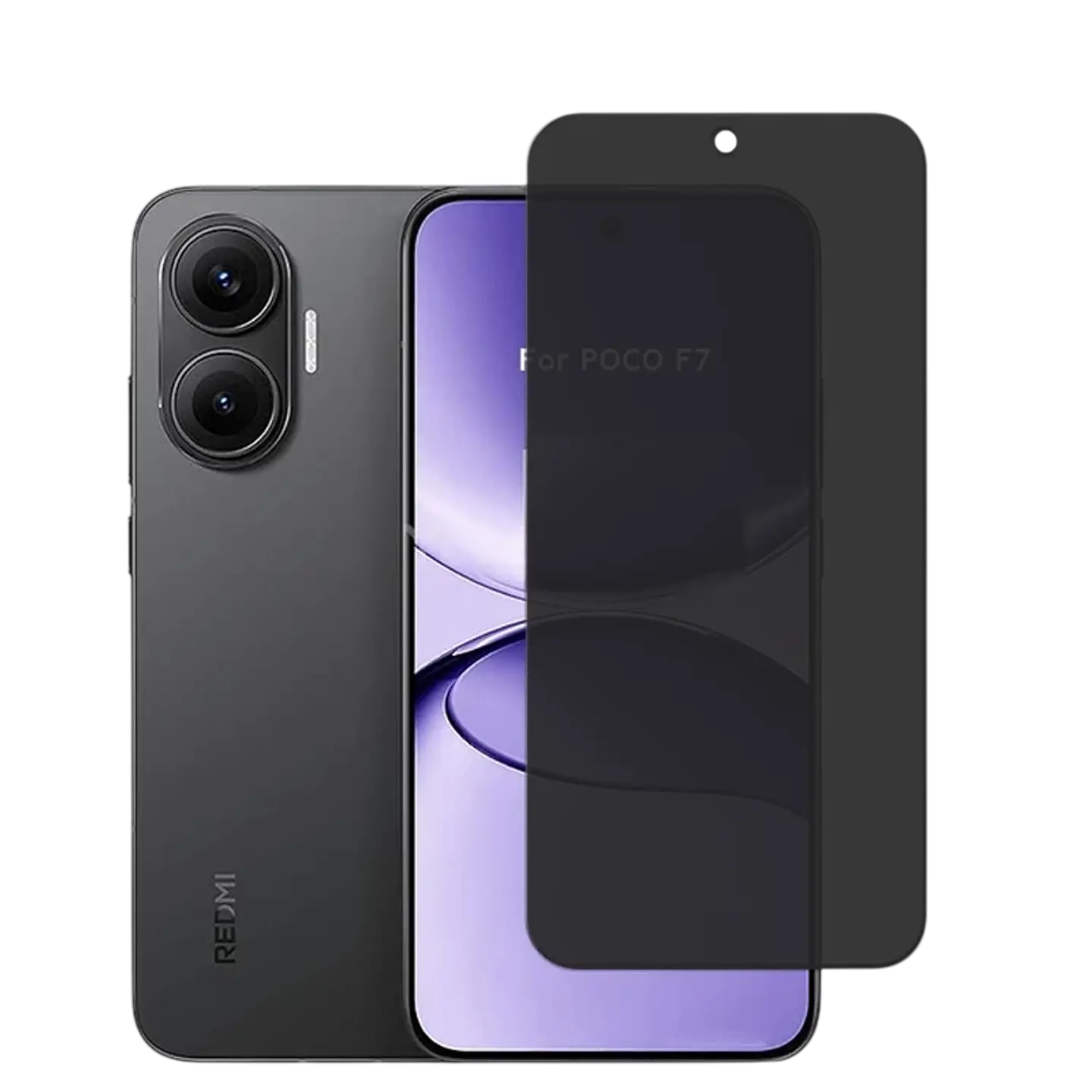Protector de cristal templado Antiespía Xiaomi Poco F7 1