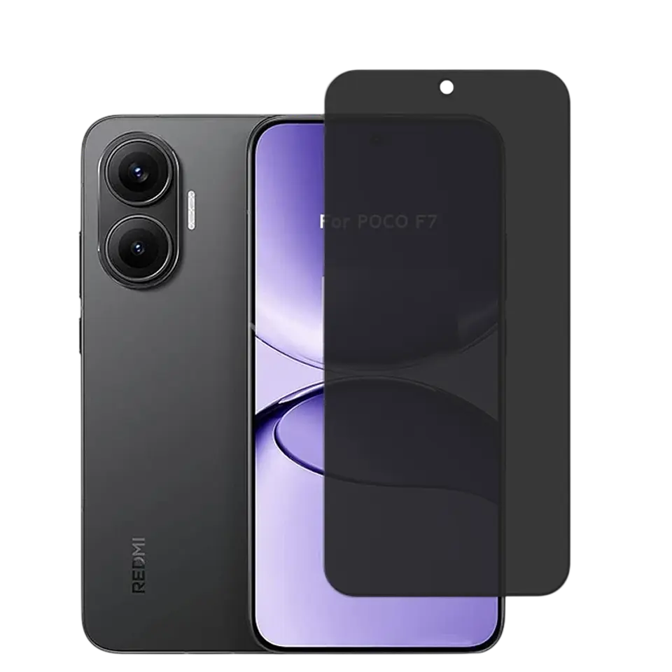 Protector de cristal templado Antiespía Xiaomi Poco F7 1