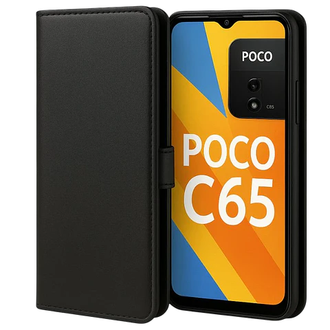 Funda libro 360º Protection Xiaomi Poco C85 Negro