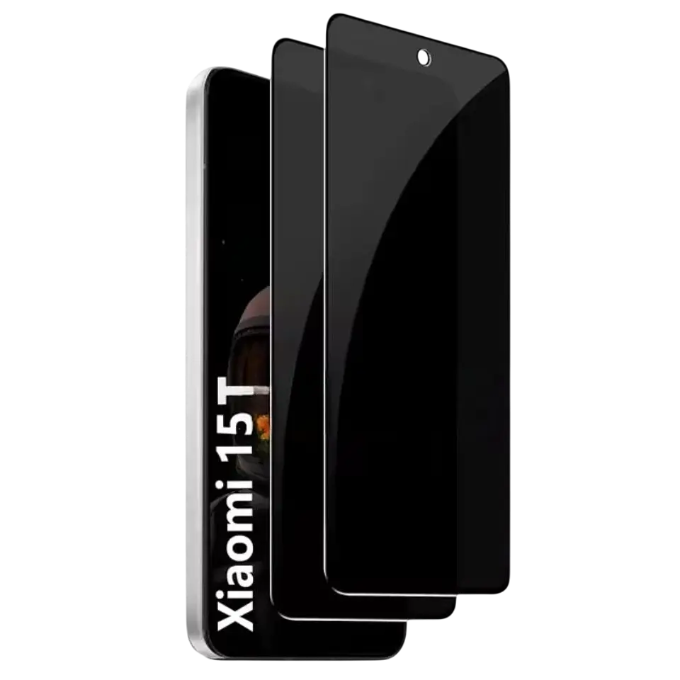 Protector de cristal templado Antiespía Xiaomi 15T 1